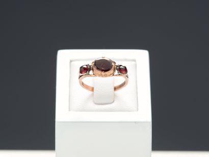 Bague régionaliste en or jaune 18k 750 millièmes...