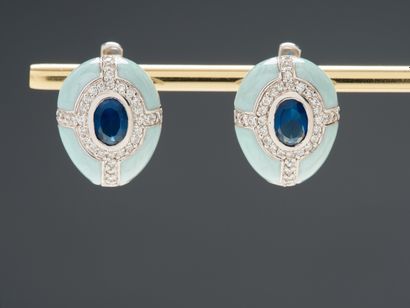 Paire de clips d'oreille en argent supérieur...
