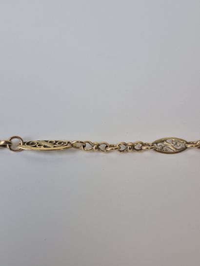 Bracelet en or jaune 18k 750 millièmes, maille...