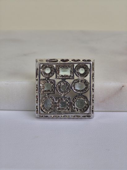 Pendentif moderniste en argent supérieur...