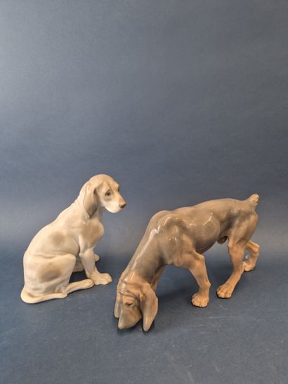 COPENHAGUE
Ensemble de deux chiens de chasse...