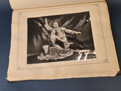 Classeur d'autographes d'artistes des années...