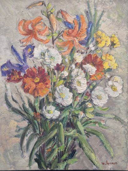 Marcelle HORACE (1907-?) 
Bouquet de fleurs
Huile...