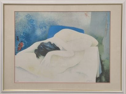 Claude GAVEAU (1940-2021)
Femme allongée
Lithographie...