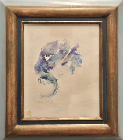 SHAN-MERRY (1935-2024)
Portrait de femme
Aquarelle...