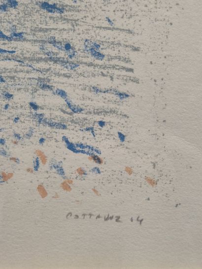 André COTTAVOZ (1922-2012)
La mer 
Lithographie...