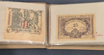 Lot de billets de banque divers dont 1 billet...