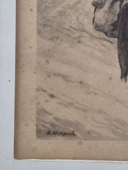 Albert MORAND (XIX-XX) 
Paysan sur le retour...