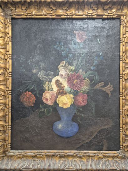 Ecole du XXe siècle
Nature morte au bouquet...