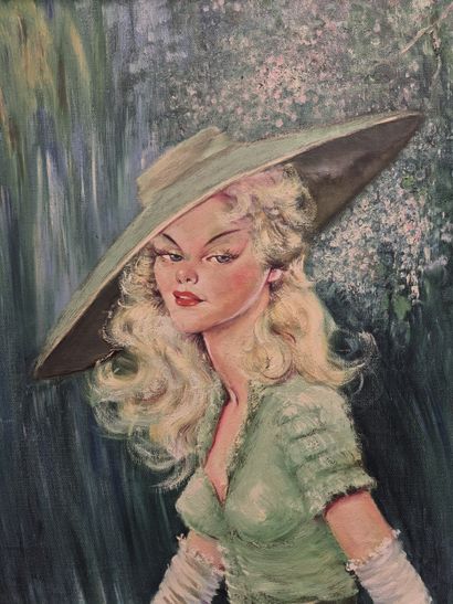 Attribué à Maurice RANDOIN (XXe siècle)
Portrait...