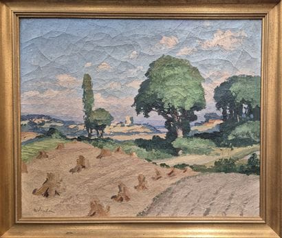 Gaston BALANDE (1880-1971) 
Paysage de campagne...