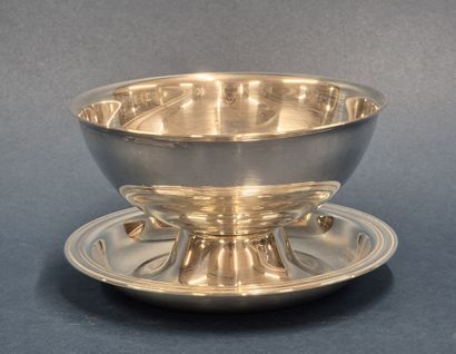 CHRISTOFLE France 
Saucière circulaire en...