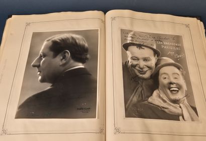 Classeur d'autographes d'artistes des années...