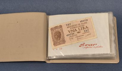 Lot de billets de banque divers dont 1 billet...