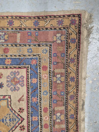 Tapis Sinkiang (chaine et trame en coton,...