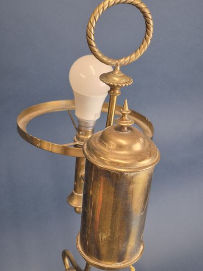 Réunion de pieds de lampes comprenant : 
-...