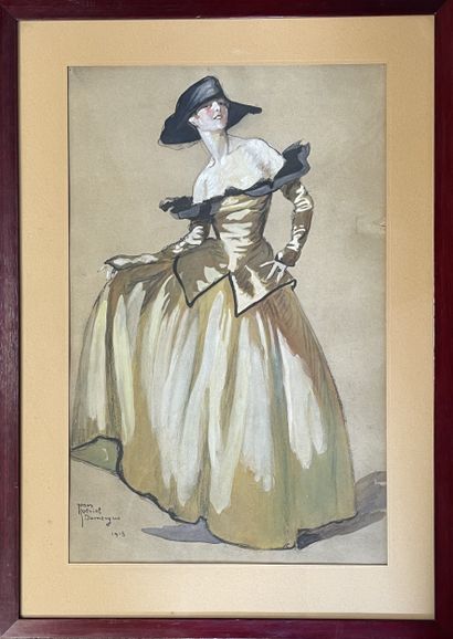 Jean Gabriel DOMERGUE (1889-1962)
Elégante...