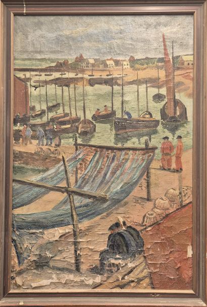 Attribuée à Jean CHAPIN (1896-1994)
Scène...