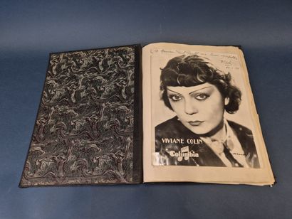 Classeur d'autographes d'artistes des années...