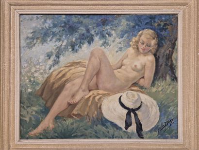 Yves DIEY (1892-1984)
Nu féminin en extérieur
Huile...