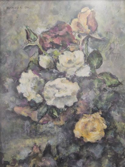 U. LANCELLE (XXe siècle)
Bouquet de roses
Gouache...
