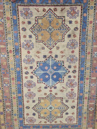 Tapis Sinkiang (chaine et trame en coton,...