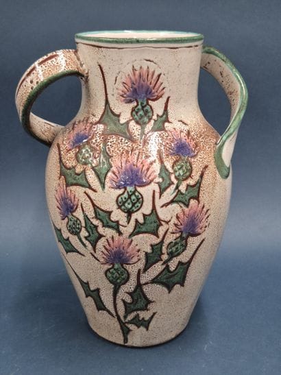 VALLAURIS
Vase à deux anses en céramique...