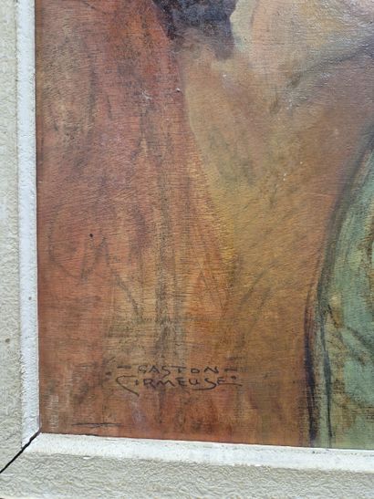 Gaston CORMEUSE
Portrait de trois femmes
Huile...