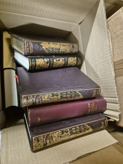 Ensemble de 30 cartons de livres comprenant...
