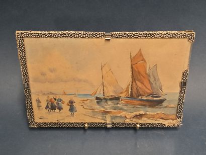 August KÖHLER (1881-1964)
Voiliers en bord...