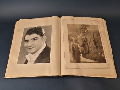 Classeur d'autographes d'artistes des années...