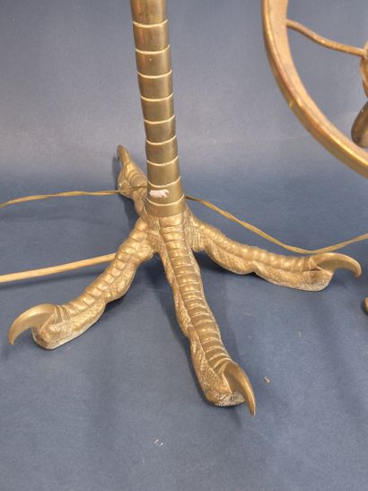 Réunion de pieds de lampes comprenant : 
-...