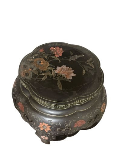 Chine, XXe siècle 
Paire de tabourets en...