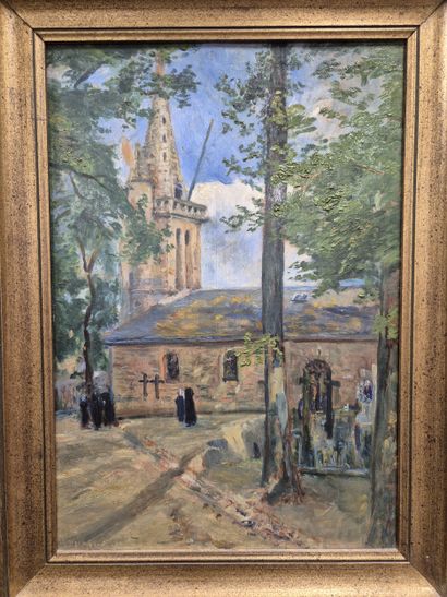 Ecole bretonne du XXe siècle 
Cimetière et...