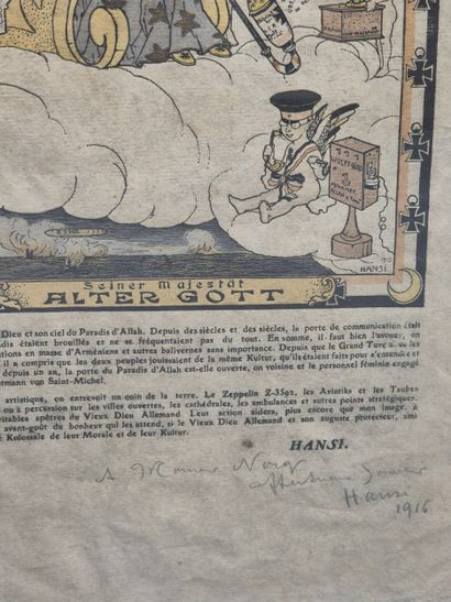 Jean-Jacques WALTZ dit HANSI (Colmar 1873-1951)
Le...