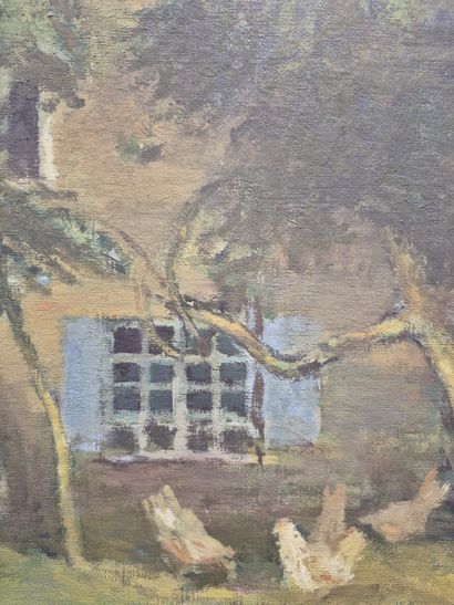 Anonyme, XXe siècle
Vue de ferme
Huile sur...