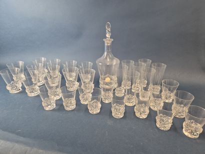 DAUM France 
Partie de service de verres...