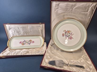 HAVILAND LIMOGES
Réunion de deux plats en...