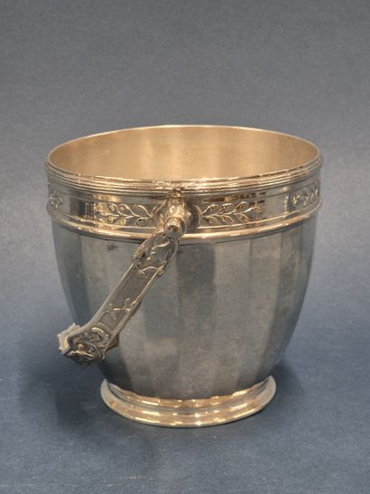 GALLIA pour CHRISTOFLE 
Seau à glaçons en...