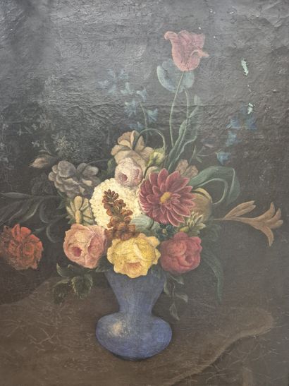 Ecole du XXe siècle
Nature morte au bouquet...