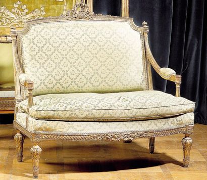 Paire de fauteuils d'enfants à dossier cabriolet...