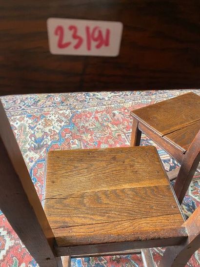 1 PAIR OF LORRAINE OPEN-BACK CHAIRS IN NATURAL...
