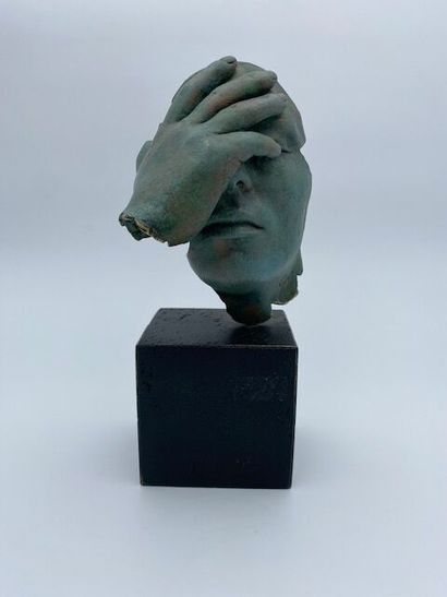 Miguel GUIA 
Reflection 
Bronze with green...