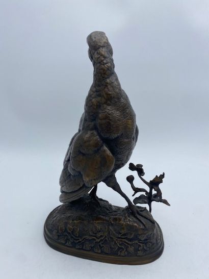 After Ferdinand PAUTROT - A partridge
Bronze...
