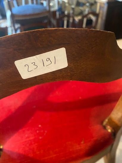 A LOUIS XV STYLE NATURAL WOOD MOLDED AND...