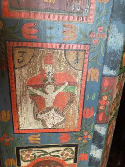 A polychrome lacquered pine wedding armoire
It...