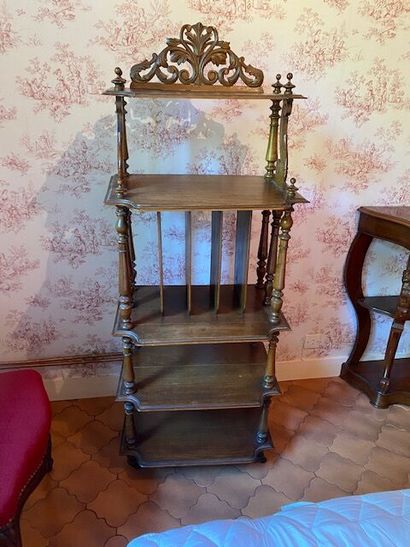 A natural wood music cabinet
19th Centur...