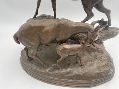 After Hippolyte HEIZLER - The stag bellow...