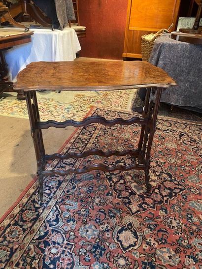 A mahogany and mahogany veneered writing...