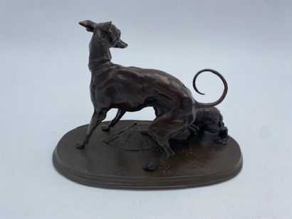 After Pierre-Jules MENE - The greyhound and...